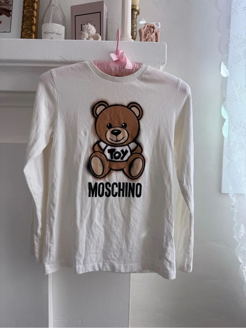 Moschino Teddy Graphic Long-Sleeve Tee